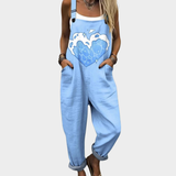 Bekväm mönstrad jumpsuit