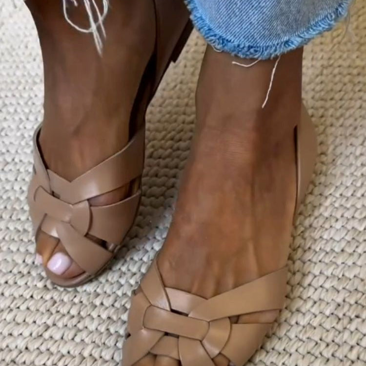 Serafina | Vävd Naturfärgad Sandal