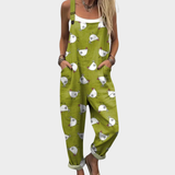 Bekväm mönstrad jumpsuit