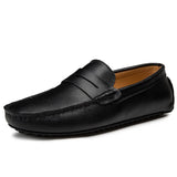 Lediga loafers i läder för sommaren
