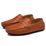Lediga loafers i läder för sommaren