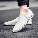 Luftiga loafers i läder