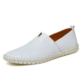 Luftiga loafers i läder
