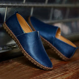 Luftiga loafers i läder