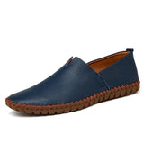 Luftiga loafers i läder