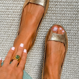 Adelina | Chic Comfort sandaler i guld