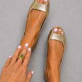 Adelina | Chic Comfort sandaler i guld