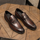Eleganta loafers i läder