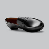 Eleganta penny loafers i läder