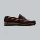 Eleganta penny loafers i läder