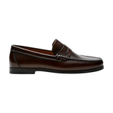Eleganta penny loafers i läder