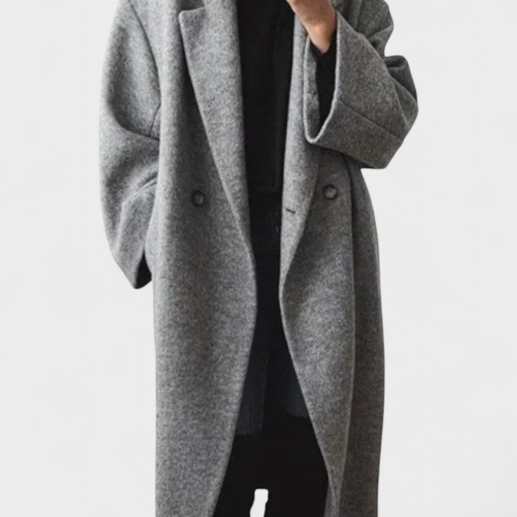 Ditte™ | Lång ullkappa i tidlös design