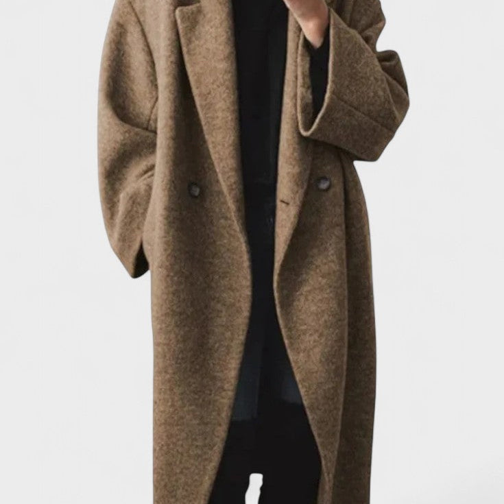 Ditte™ | Lång ullkappa i tidlös design