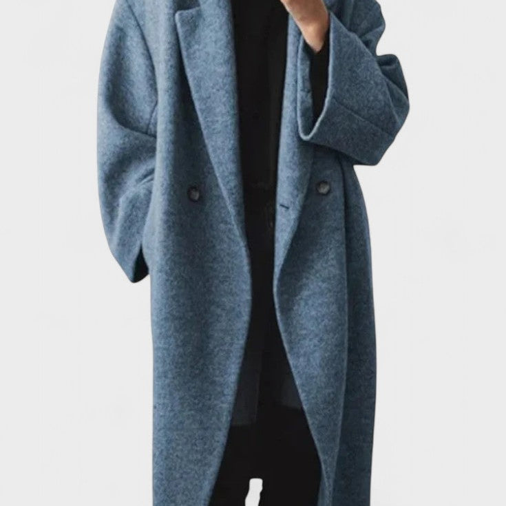 Ditte™ | Lång ullkappa i tidlös design