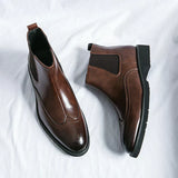 Dwight™ | Chelseaboots i fuskläder