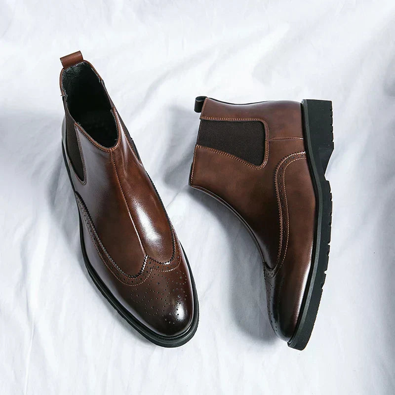 Dwight™ | Chelseaboots i fuskläder