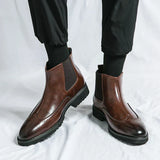 Dwight™ | Chelseaboots i fuskläder