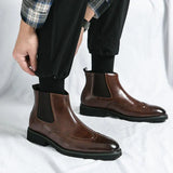 Dwight™ | Chelseaboots i fuskläder