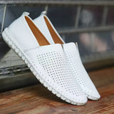 Eleganta loafers i andningsbart läder