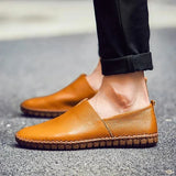 Eleganta loafers i andningsbart läder