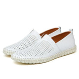 Eleganta loafers i andningsbart läder