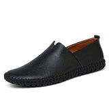 Eleganta loafers i andningsbart läder