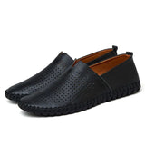 Eleganta loafers i andningsbart läder