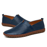 Eleganta loafers i andningsbart läder