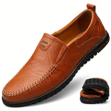 Eleganta loafers i läder