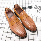 Eleganta vävda loafers