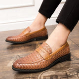 Eleganta vävda loafers