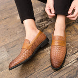 Eleganta vävda loafers
