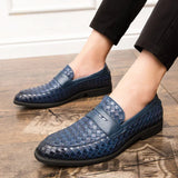 Eleganta vävda loafers