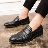 Eleganta vävda loafers