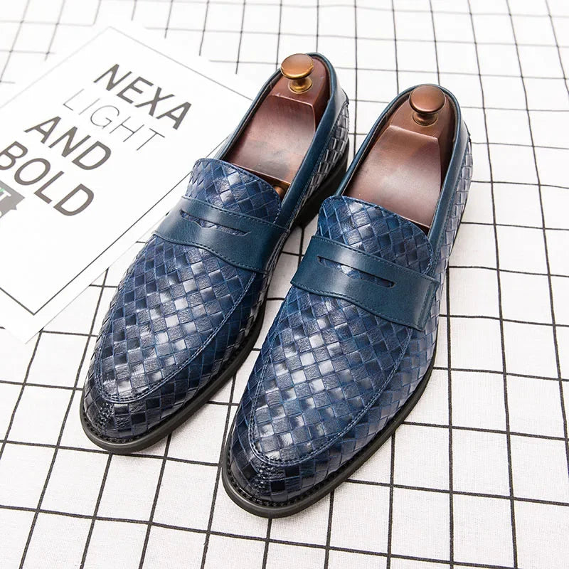 Eleganta vävda loafers