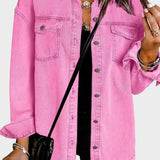 Elin | Jeansjacka i rosa denim
