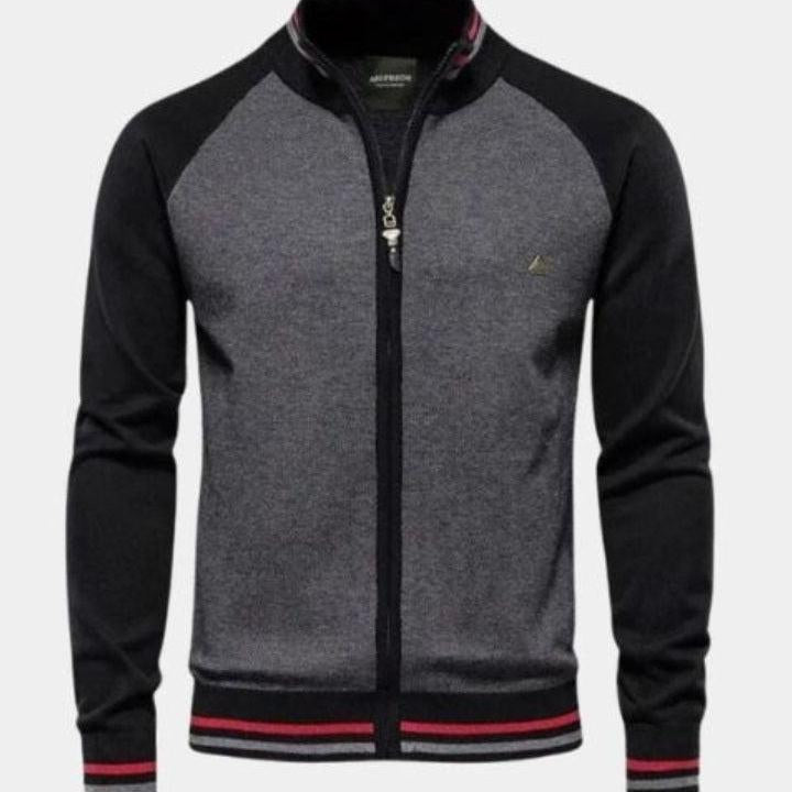 Felix™ | Cardigan i ull med dragkedja