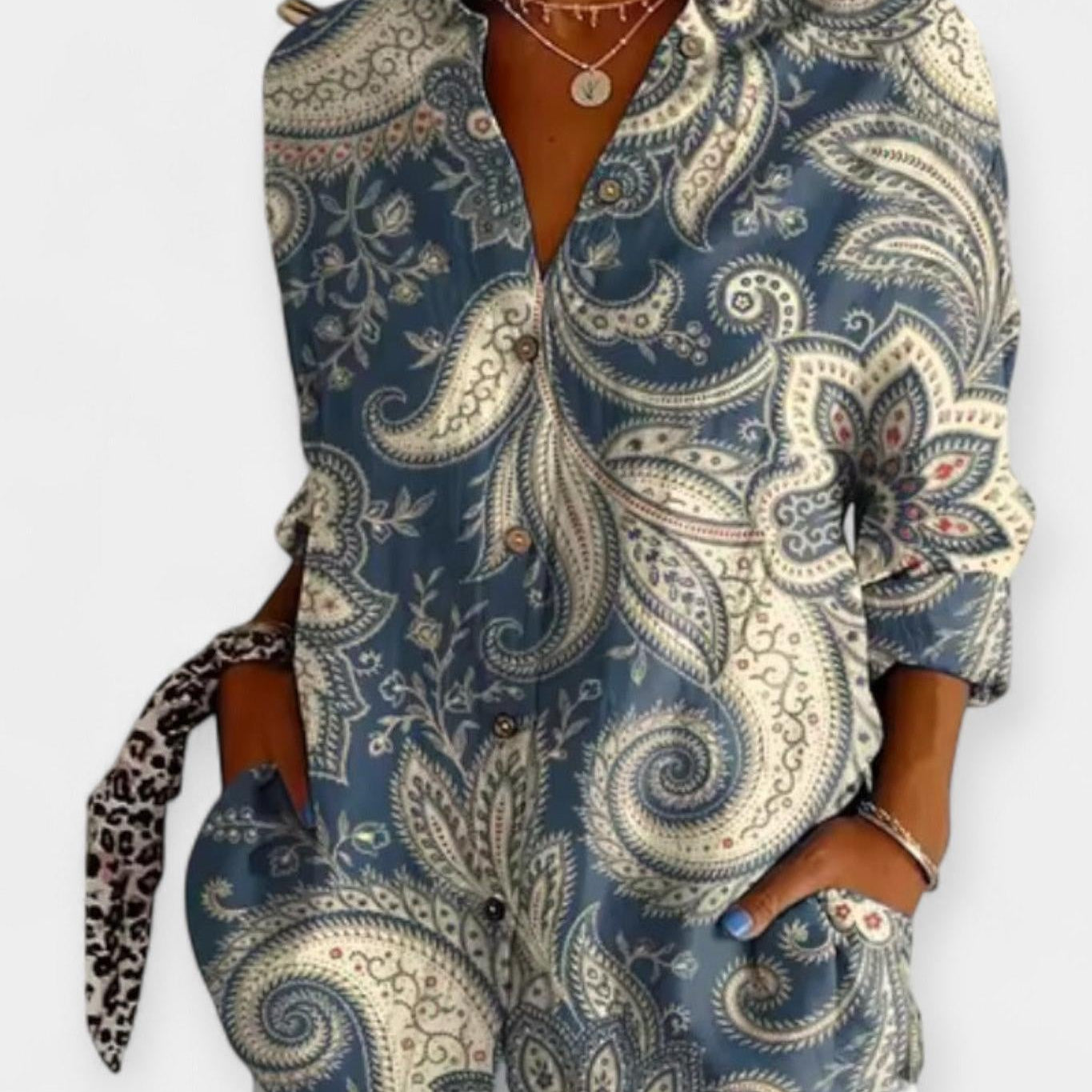 Frida | Blus med blommigt tryck
