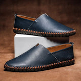 Handgjorda loafers i läder