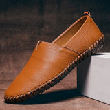 Handgjorda loafers i läder