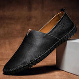 Handgjorda loafers i läder