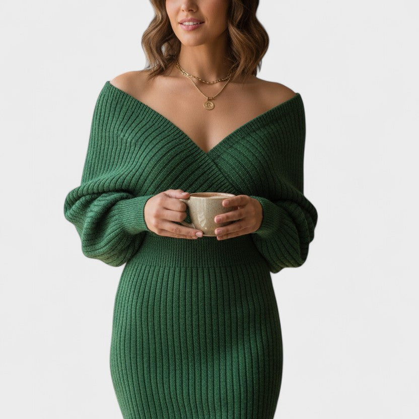Klara™ | Elegant omlottklänning med V-ringning