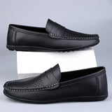 Klassiska italienska loafers i läder