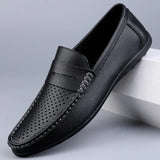 Klassiska italienska loafers i läder