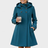 Lenka™ | Elegant kappa med huva