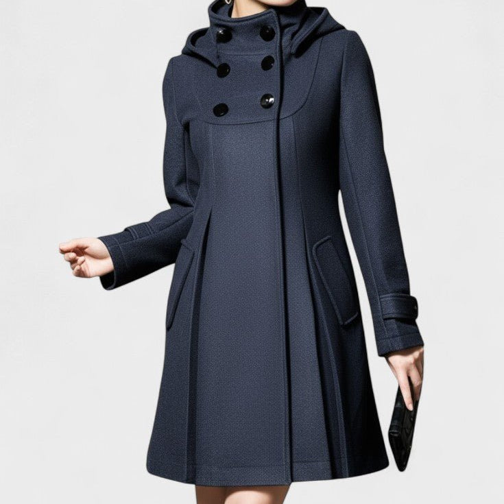Lenka™ | Elegant kappa med huva