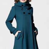 Lenka™ | Elegant kappa med huva