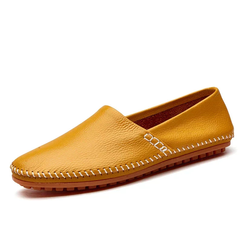 Lätta loafers i läder