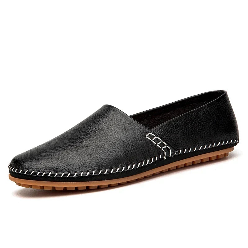 Lätta loafers i läder