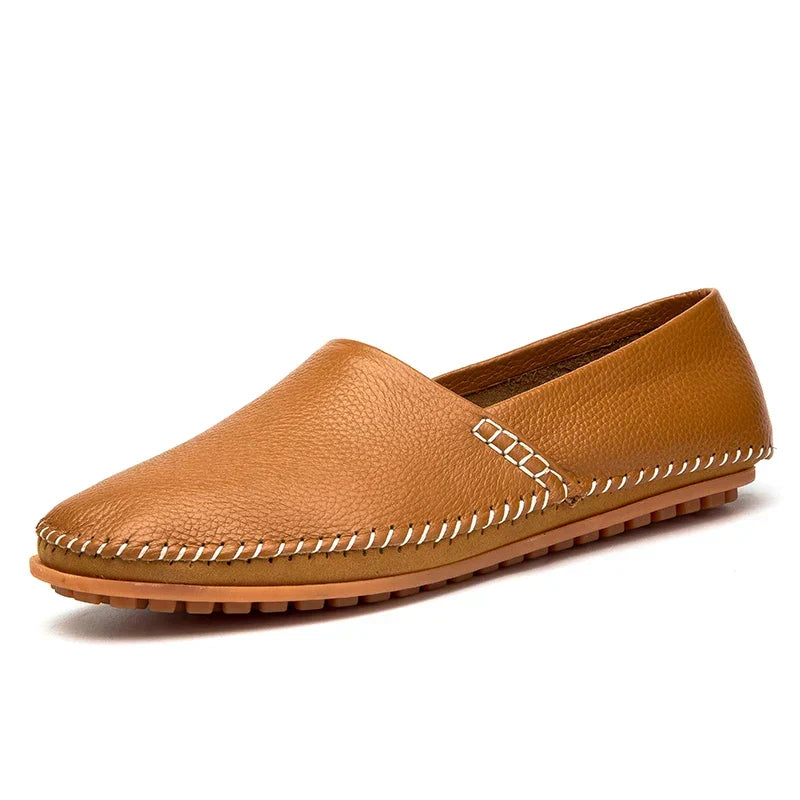 Lätta loafers i läder